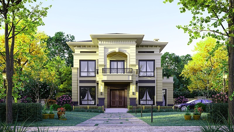 赣州中式合院住宅，开放庭院与邻里乡亲更亲近